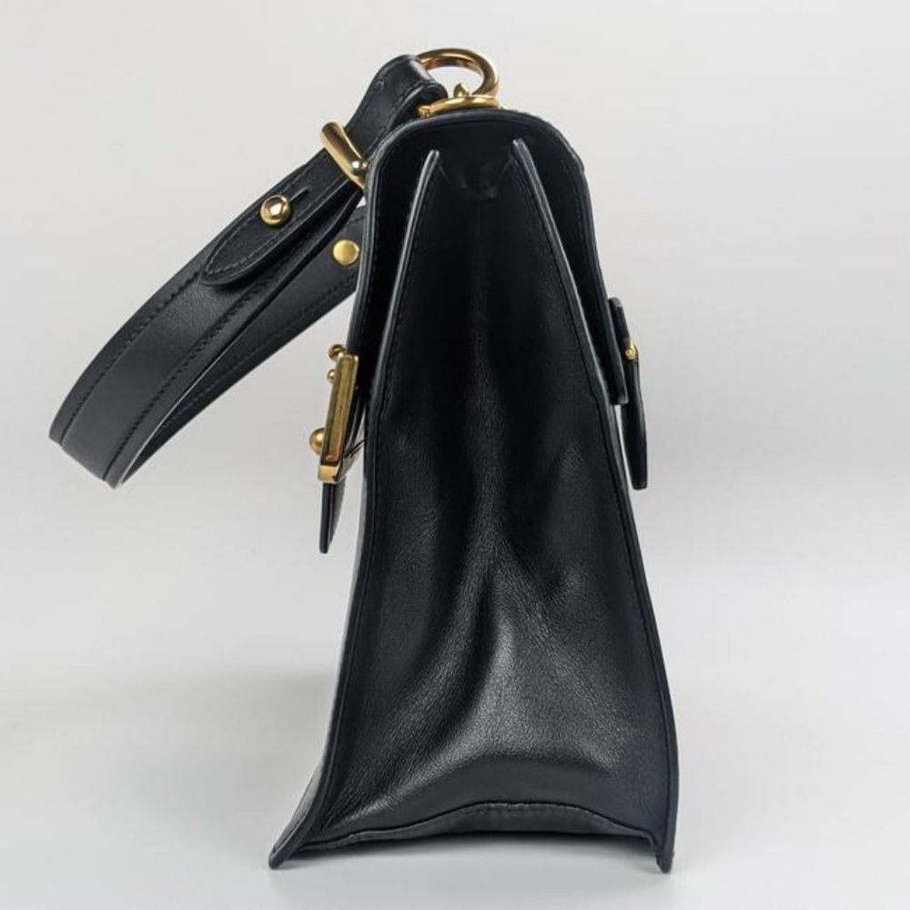 SOLD Prada Cahier Black Leather Shoulder Bag - Picture 6 of 8